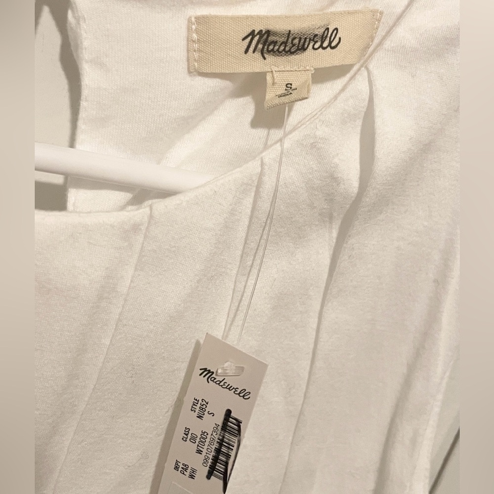 Madewell Cotton Pleated Bubble Top - Picture 3 of 3